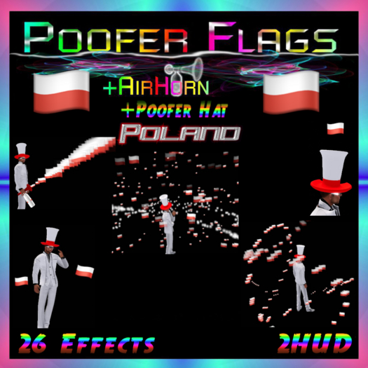 PooferFlags+AirHorn+PooferHat Poland 