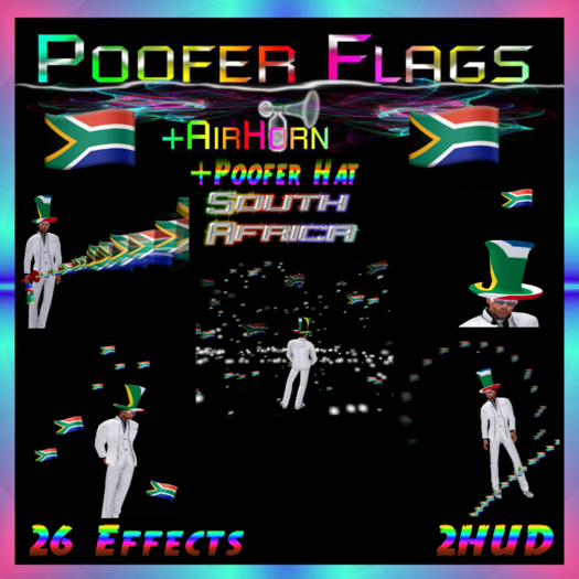 PooferFlags+AirHorn+PooferHat South Africa 