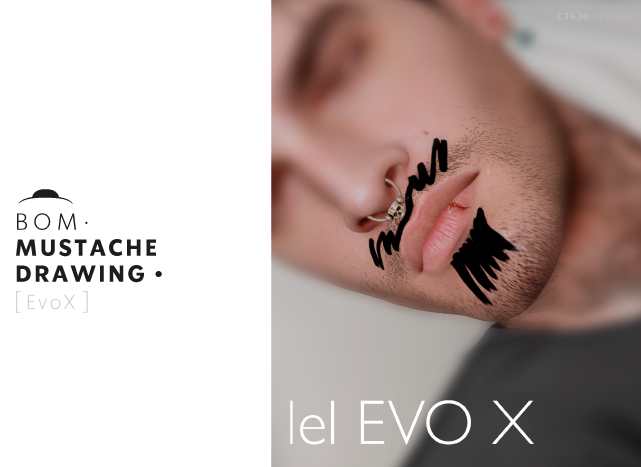 Bom MUSTACHE DRAWING EvoX 