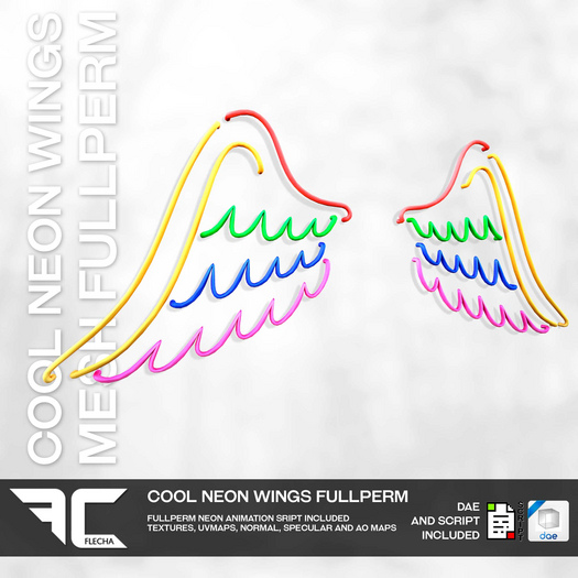 FLECHA Cool Neon Wings Fullperm