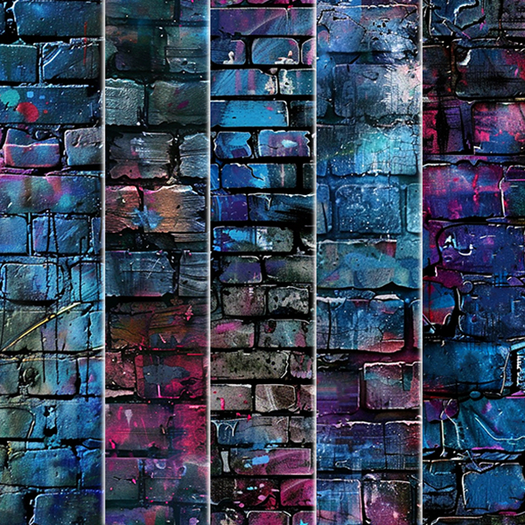 5pc Colorful brick wall seamless *Full Perm*