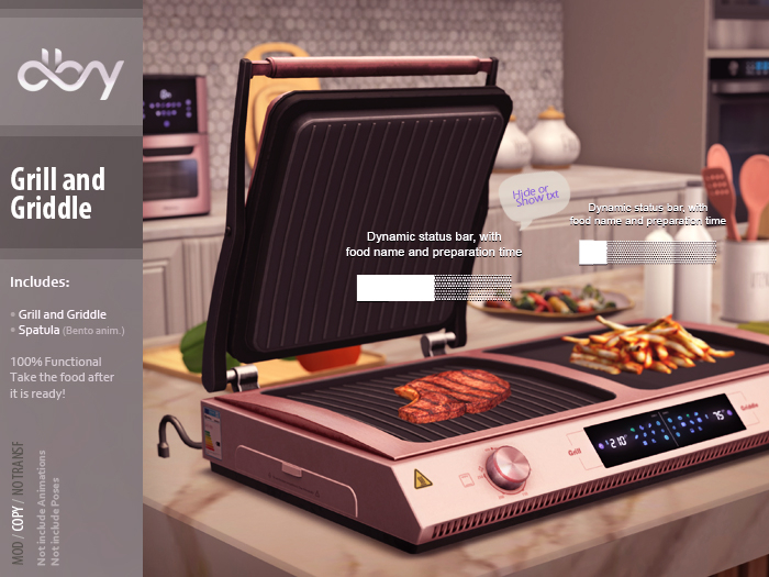 Grill and Griddle [rose gold] dby