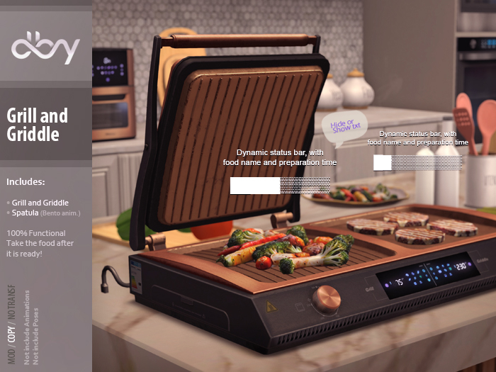 Grill and Griddle [copper] dby