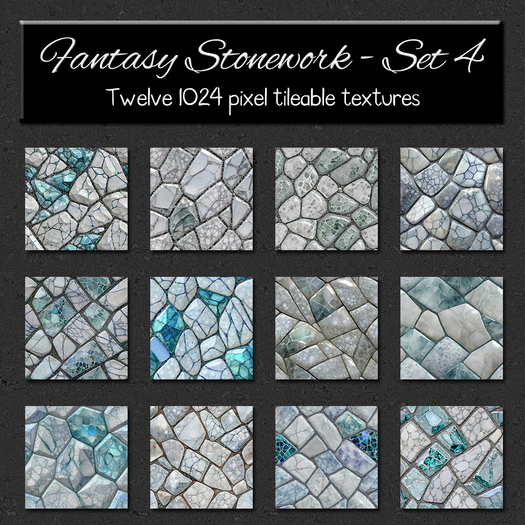 *Wallflowers* Fantasy Stonework - Set 4
