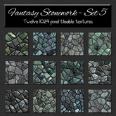 *Wallflowers* Fantasy Stonework - Set 5