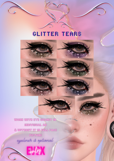 fumee noire - glitter tears pack