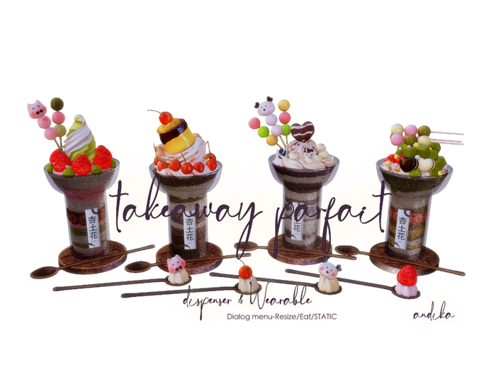 ADD/andika{Takeaway parfait}Dispenser&Wearable Set