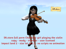 SR.store full perm Character girl playing the violin
