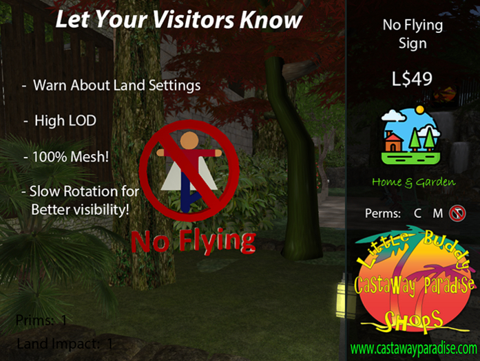 [LBCP] No Flying Sign