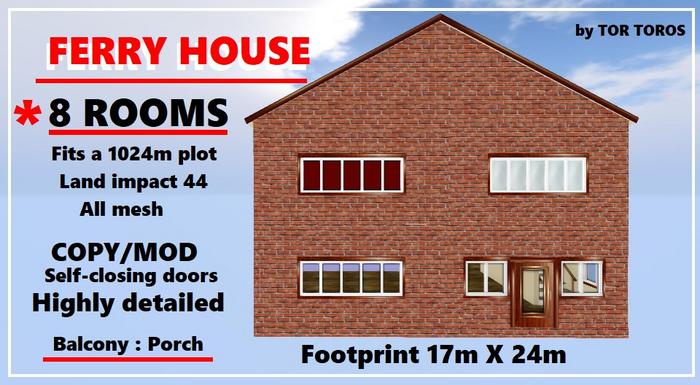 Rez-Faux FERRY HOUSE 44Li (Boxed)