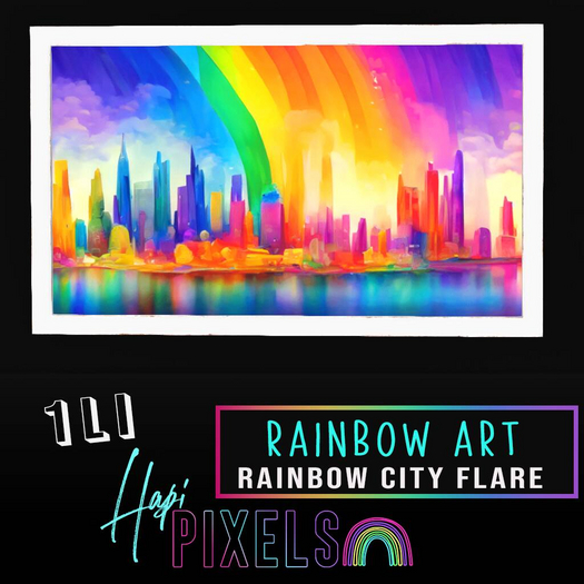 [ *** Hapi Pixels *** ] Rainbow Art - Rainbow City Flare 