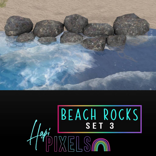  [ *** Hapi Pixels *** ] Beach Rocks Set 3