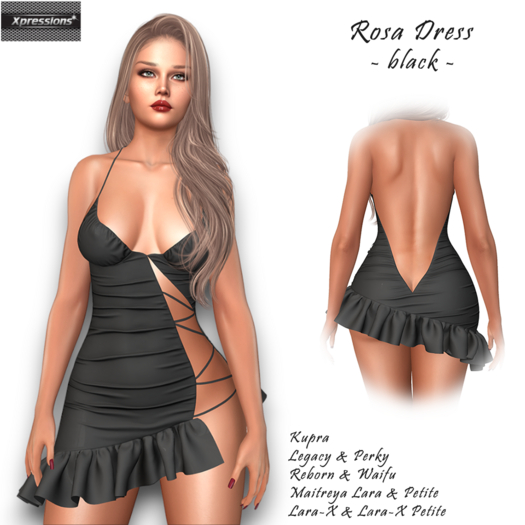 [Xprs] - Rosa Dress Black (Lara-X & Petite included)