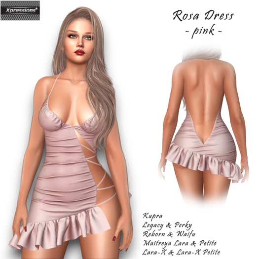 [Xprs] - Rosa Dress Pink (Lara-X & Petite included)