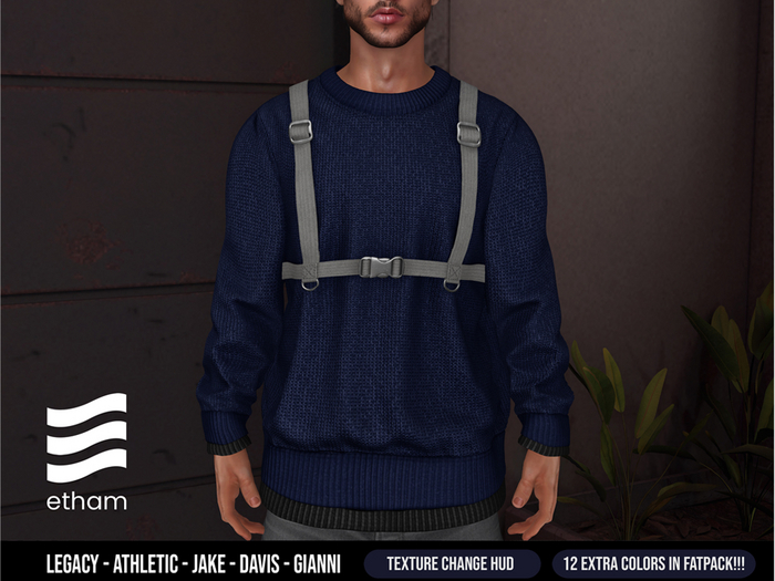 etham - Ash Sweater - Sapphire