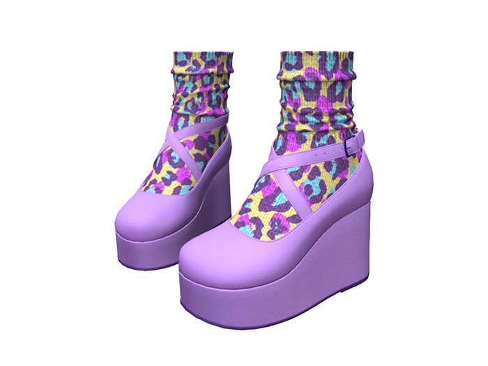 Platform Shoes Lavender