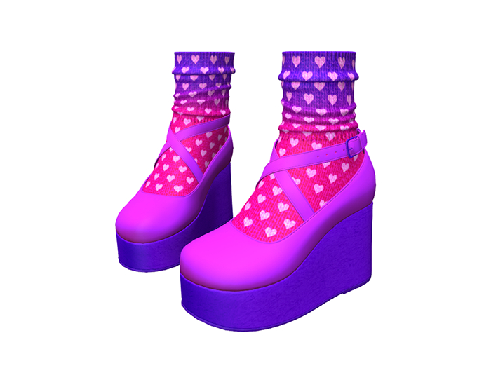 Platform Shoes Purple