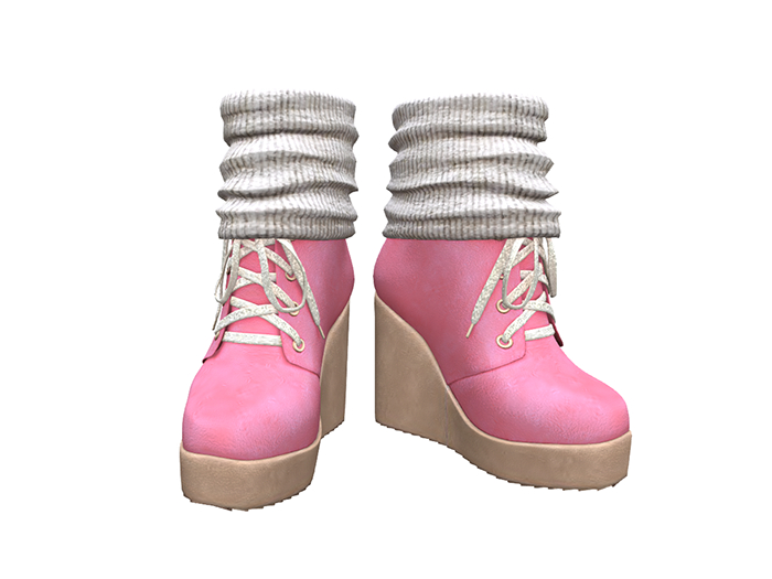 Wedge Boots Pink