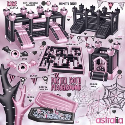 Astralia - Pastel Goth Playground (Skulls flags)