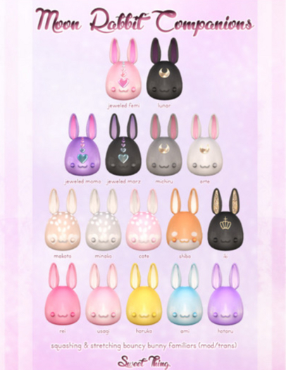 Sweet Thing. Makoto Moon Rabbit Companion
