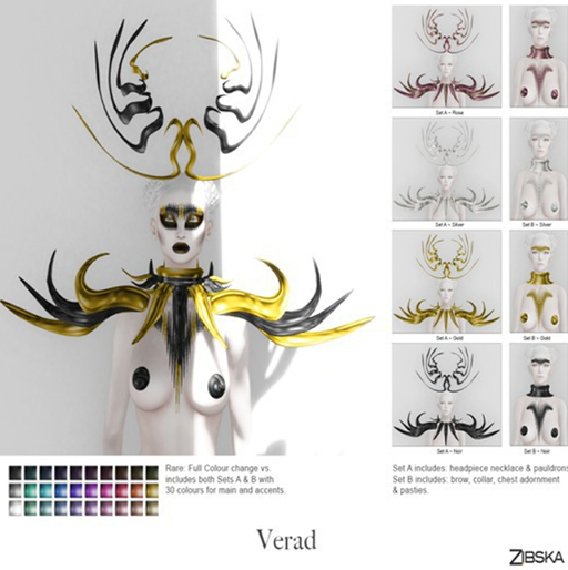 Zibska ~ Verad Set B in Rose [trans]
