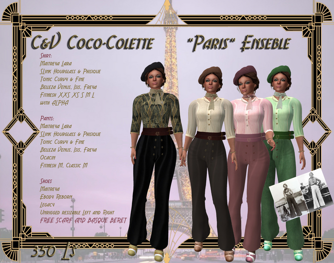 C&V CoCo Colette Paris Ensemble