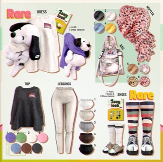 `M.BIRDIE / Zoey look. Top Maitreya5 blue