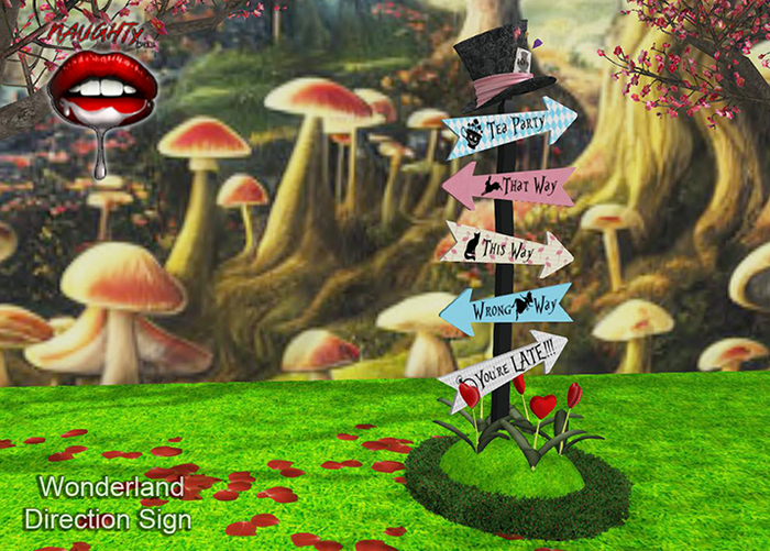[NB] ~ Wonderland Direction Sign 