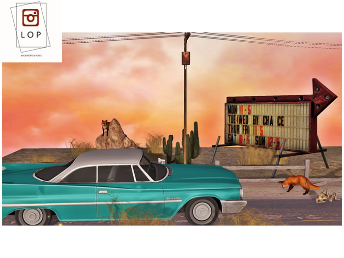 Lop Desert Road Backdrop 