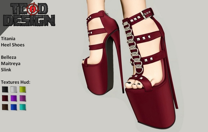 Heel Shoes ~ Titania [Textures Hud]. DEMO