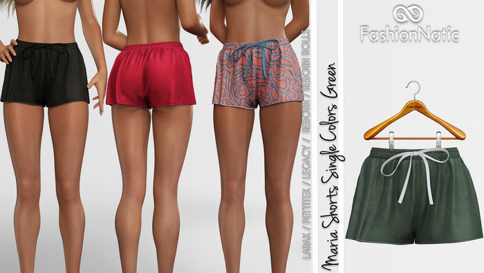 Shorts Maria Green - LaraX, PetiteX, Legacy, Reborn - FashionNatic