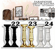 REIGN HOME.- CANDLESTICKS (WHITE)- #22
