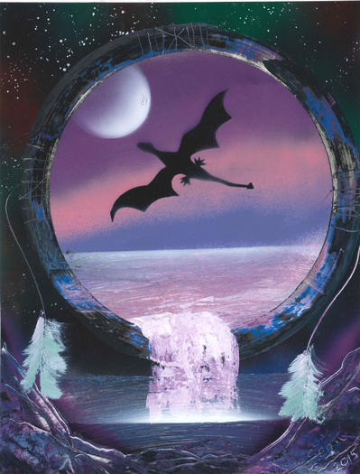 Dragon Dreamcatcher Framed