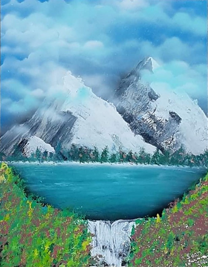 Panda Mountain Framed