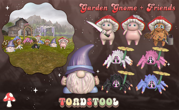 Toadstool . Garden Gnomes and Friends