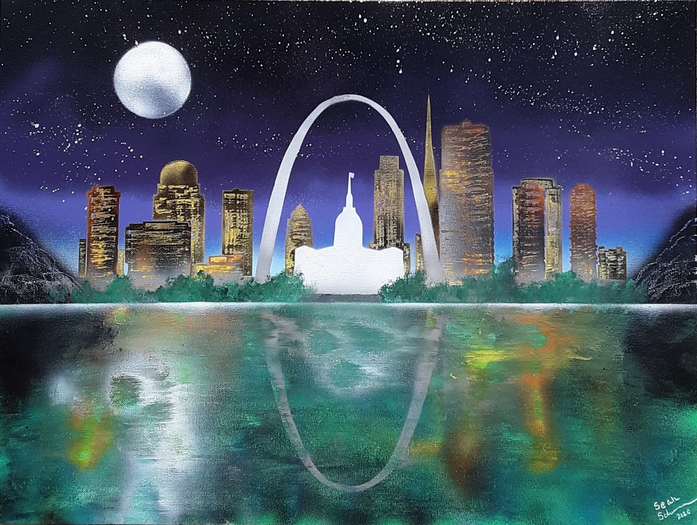 St. Louis Arch Framed