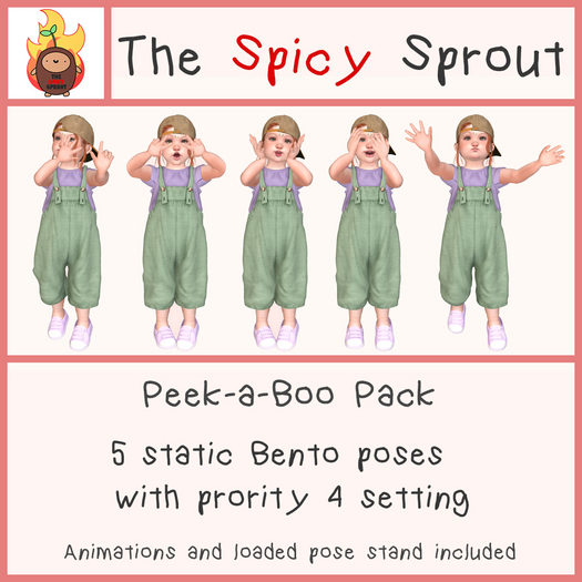 :TSS: Peek-a-Boo - Pose Pack