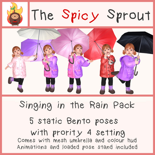 :TSS: Singing in the Rain - Pose Pack