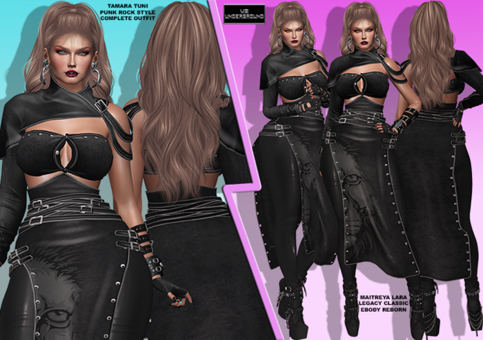 **DEMO**TAMARA TUNI PUNK ROCK STYLE COMPLETE OUTFIT**