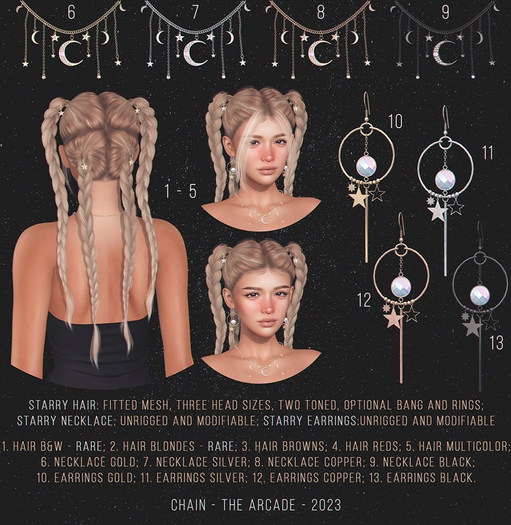 12. Starry Earrings - Copper