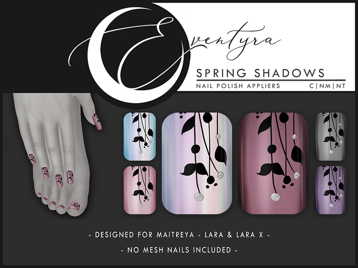 Eventyra - Maitreya Nail HUD - Spring Shadows