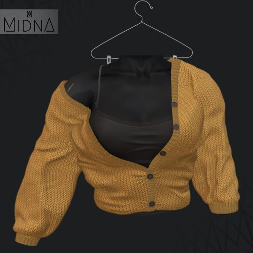 MIDNA - Reeve Cardigan - YELLOW [ADD]