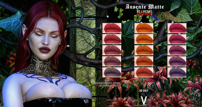 VIENA. Ausente Matte P3 Lipstick HD Pack {Add me}