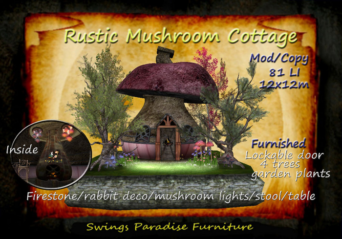 Rustic Mushroom Cottage