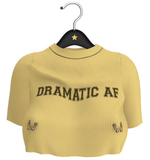 Little Star : Dramatic Tee [Pastel Yellow]
