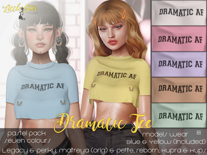 Little Star : Dramatic Tee [Pastel Pack] FATPACK