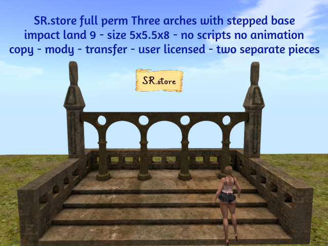 SR.store full perm Three arches with stepped base