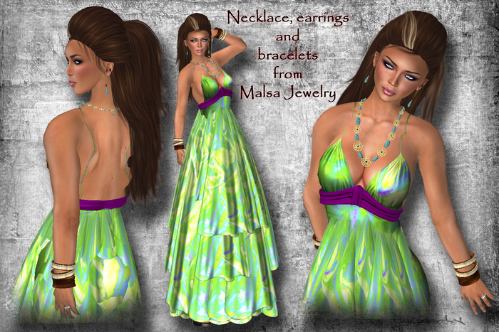 *Inspirations* Tropical Breeze Gown