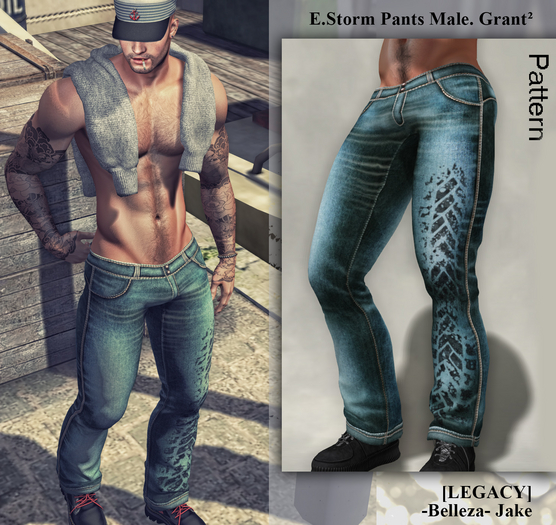 E.Storm Pants Male. Grant2  Pattern