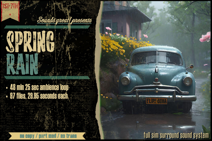 Sounds Great! Ambient System - Spring Rain